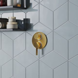 Встраиваемый смеситель для ванны Paini Brera 74PJ6911 матовое золото